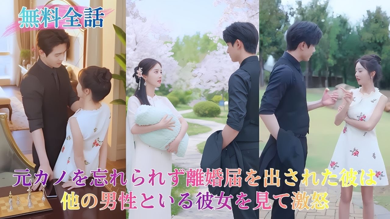 彼は元カノを忘れられず、彼女が妊娠を告げ離婚届を出す。「望みどおり、離婚しよう」と言われ、怒っていると思ったが、彼女が他の男性に笑うのを見て顔を青ざめ、手首を掴みもう一度チャンスをくれと懇願する