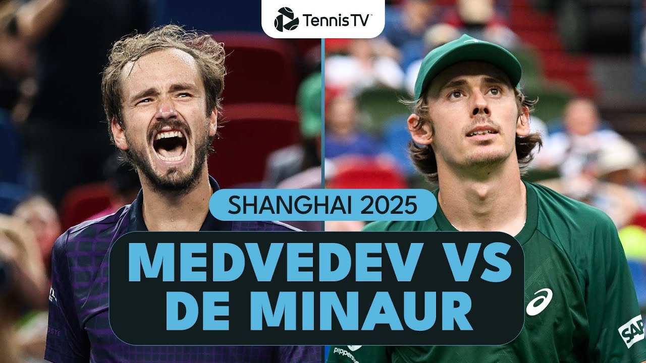 Daniil Medvedev vs Alex De Minaur Highlights | Shanghai 2025 Quarter-Final