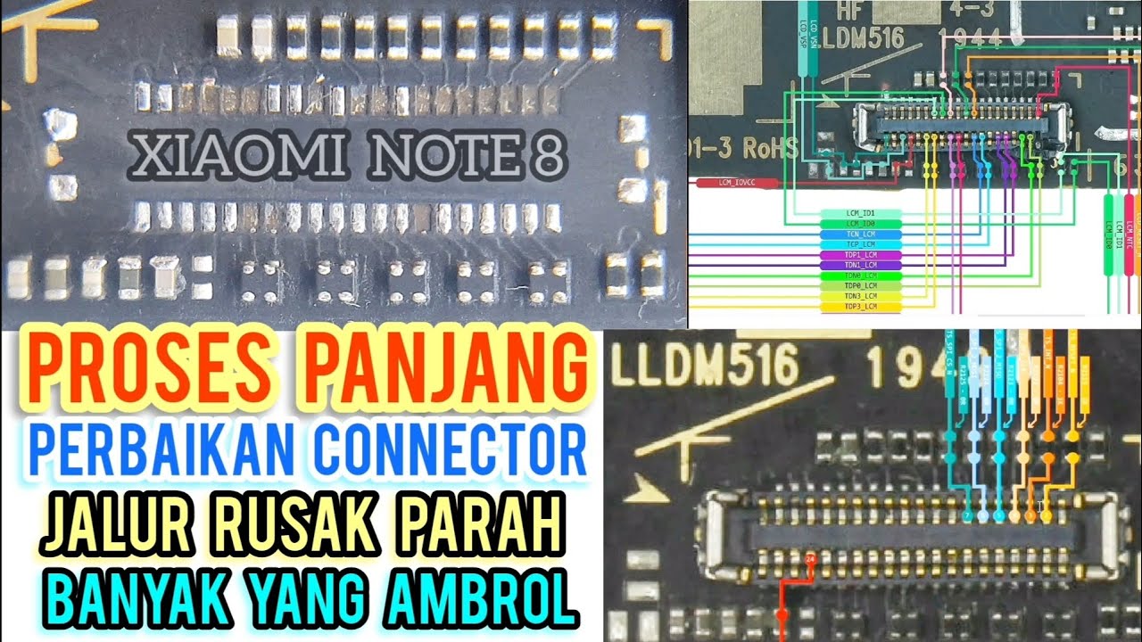 XIAOMI NOTE 8 SOKET LCD JALUR AMBROL/RONTOK  😭