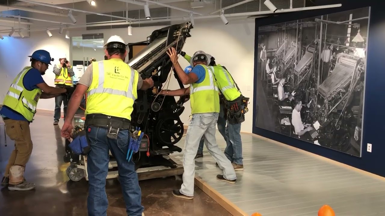 InfoZone Museum Linotype move