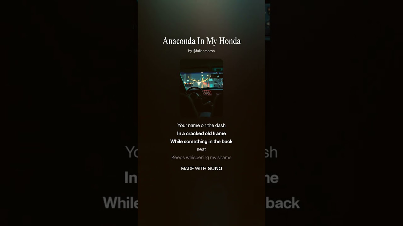 Anaconda In My Honda