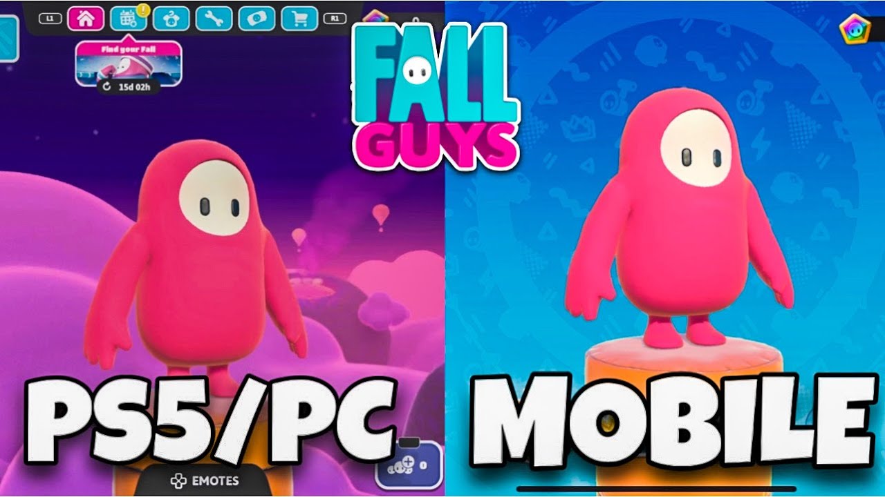 Fall Guys MOBILE Vs Pc/PS5 Version My First Impressions (2024)