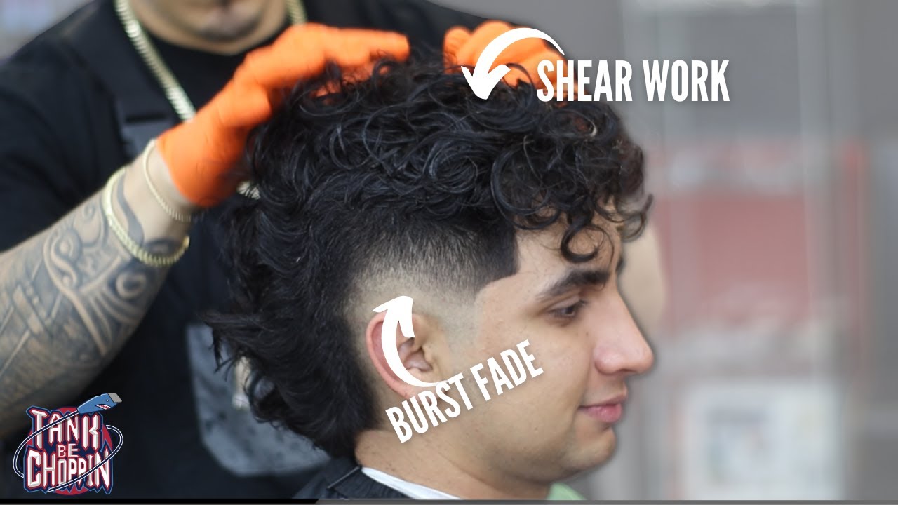How To Do a Burst Fade With Shear Work on Top | Barber Tutorial