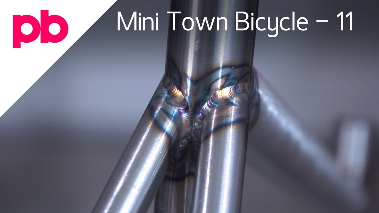 Weld Bend Miter Seat Stays - Mini Town Bicycle 11