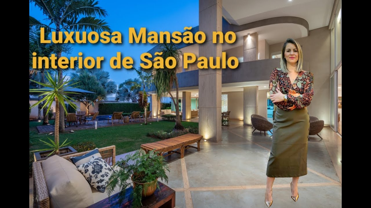 Mansão de luxo no interior de São Paulo