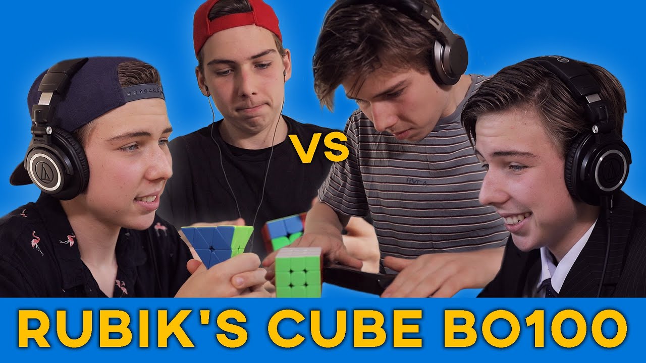 TNL Cubing vs Himself Best of 100 Rubik's Cube Match! (Cubing Skit)