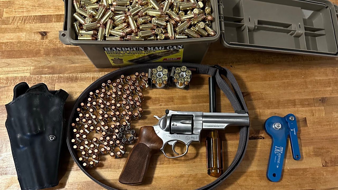 Ruger Gp100 Match Champion 10MM competition.
