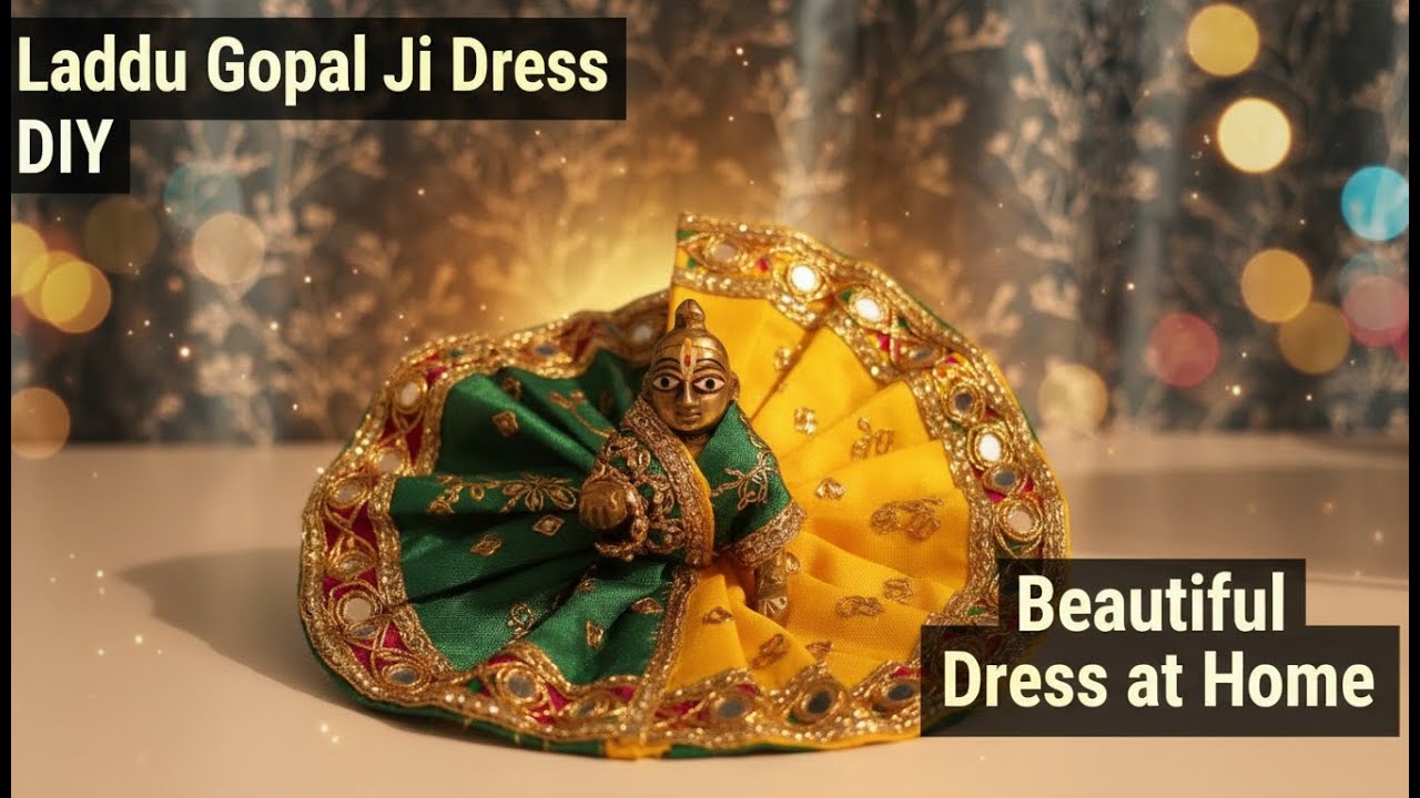 Make a STUNNING Laddu Gopal Ji Dress at Home with this Easy DIY 🌸