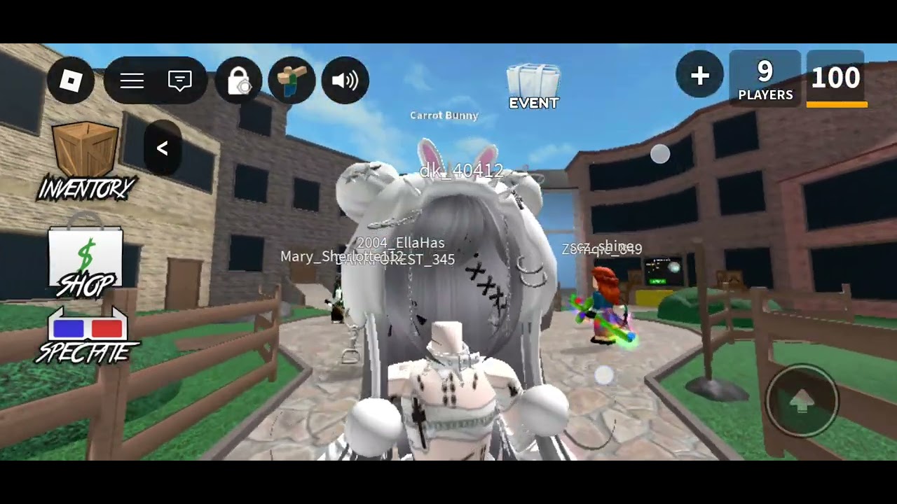 Playing MMV in Roblox. 