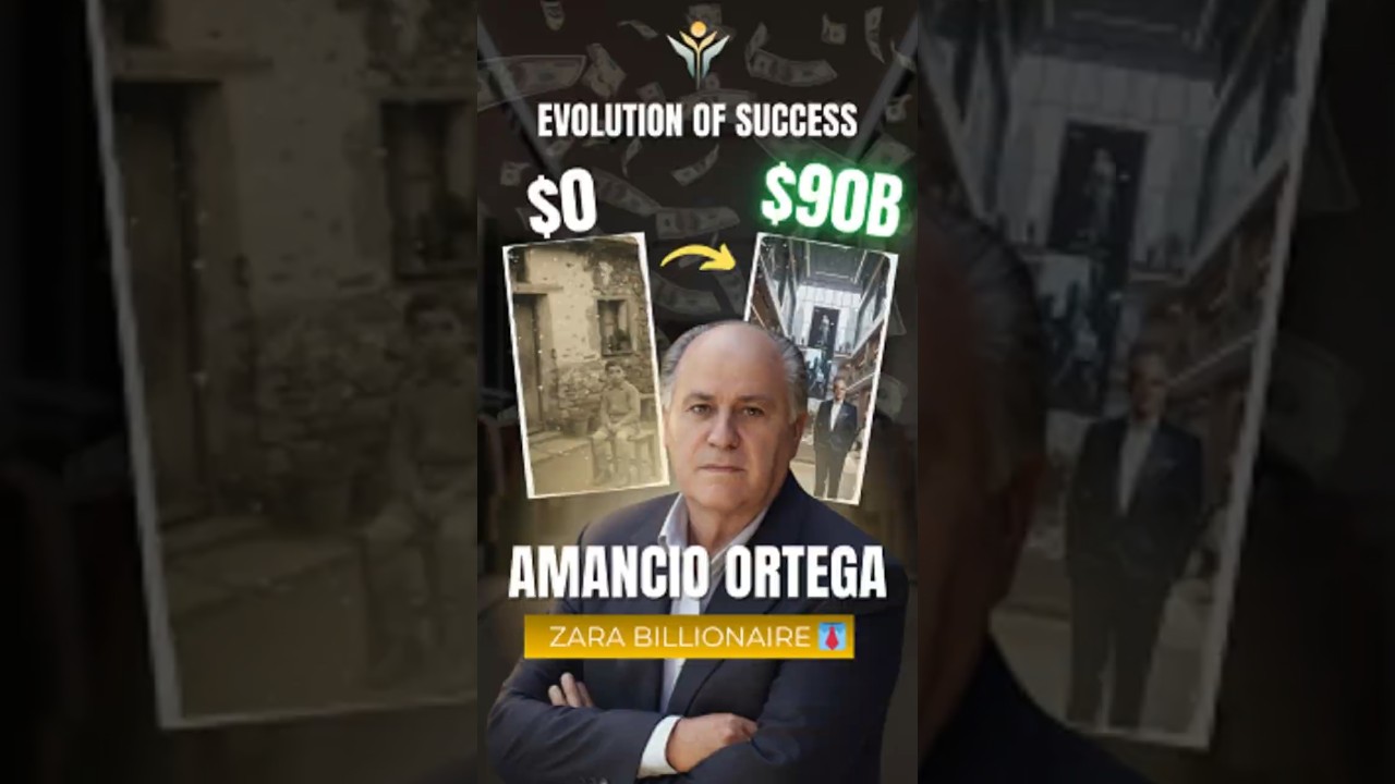 Evolution of Success Ep.1 | Amancio Ortega | From $0 to $90B #shorts