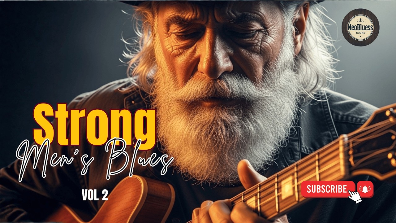 Guitar Backing Track 🎧 Deep Blues Guitar for Strong Men’s Blues Mood! #strongmensblues
