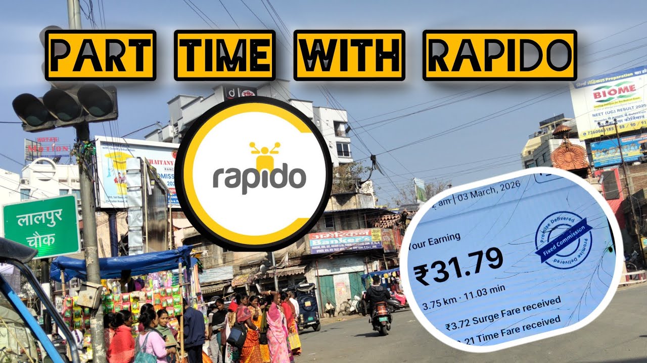 Part Time Rapido Earning In Ranchi | Rapido Ride| Ranchi| @unfilteredviewjh09 