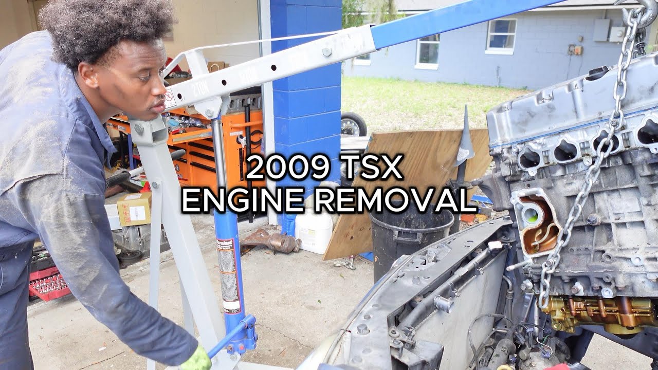 2009 tsx engine removal part 4