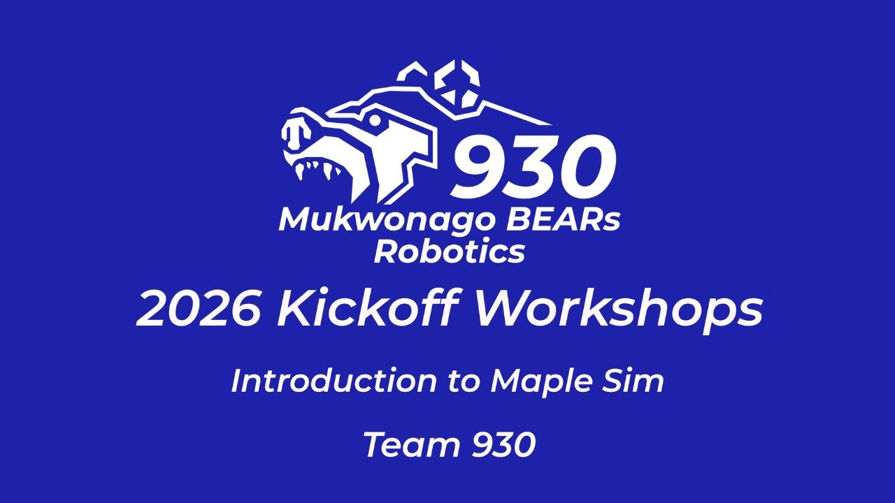 Introduction to Maple Sim - 2026 Kickoff Workshop