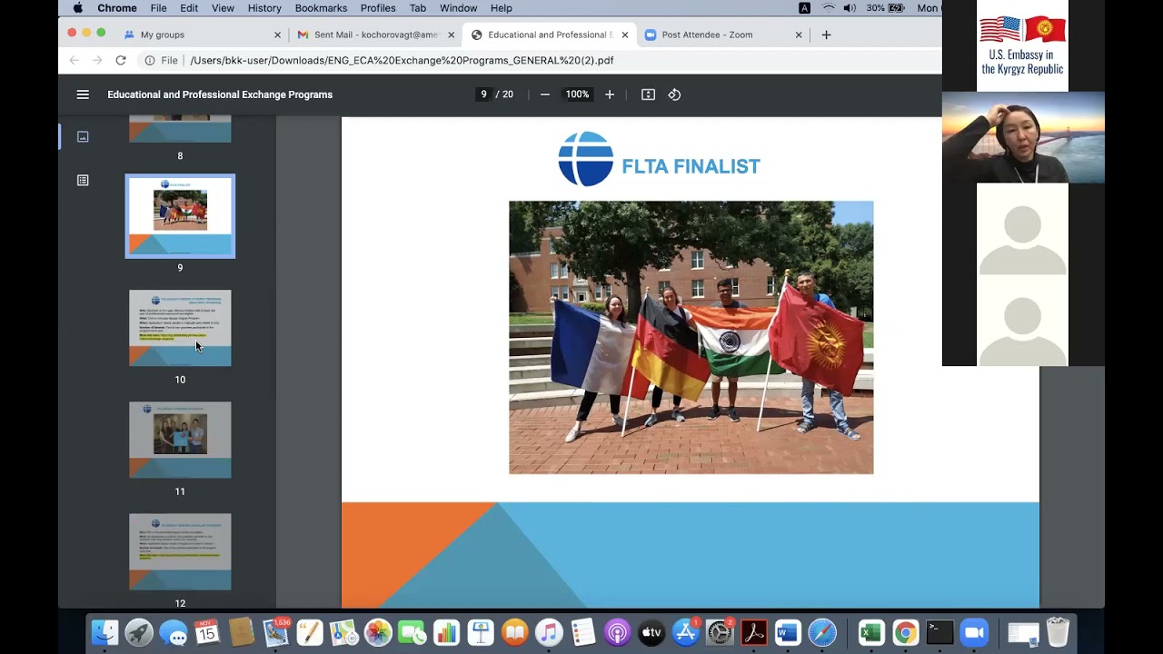 Global UGRAD,Fulbright Visiting Scholar, and other USG exchange programs
