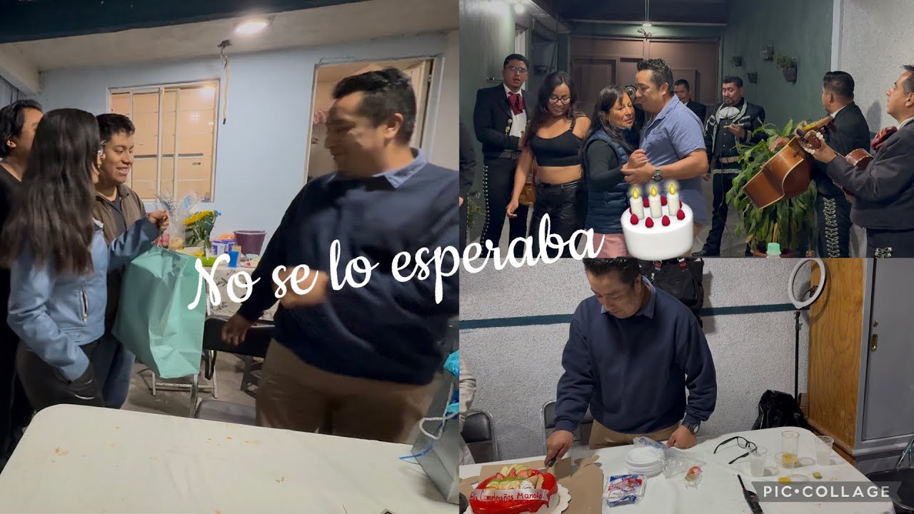 Sorpresa inesperada  🥳 para mi  esposo después de muchos años así se la pasó .