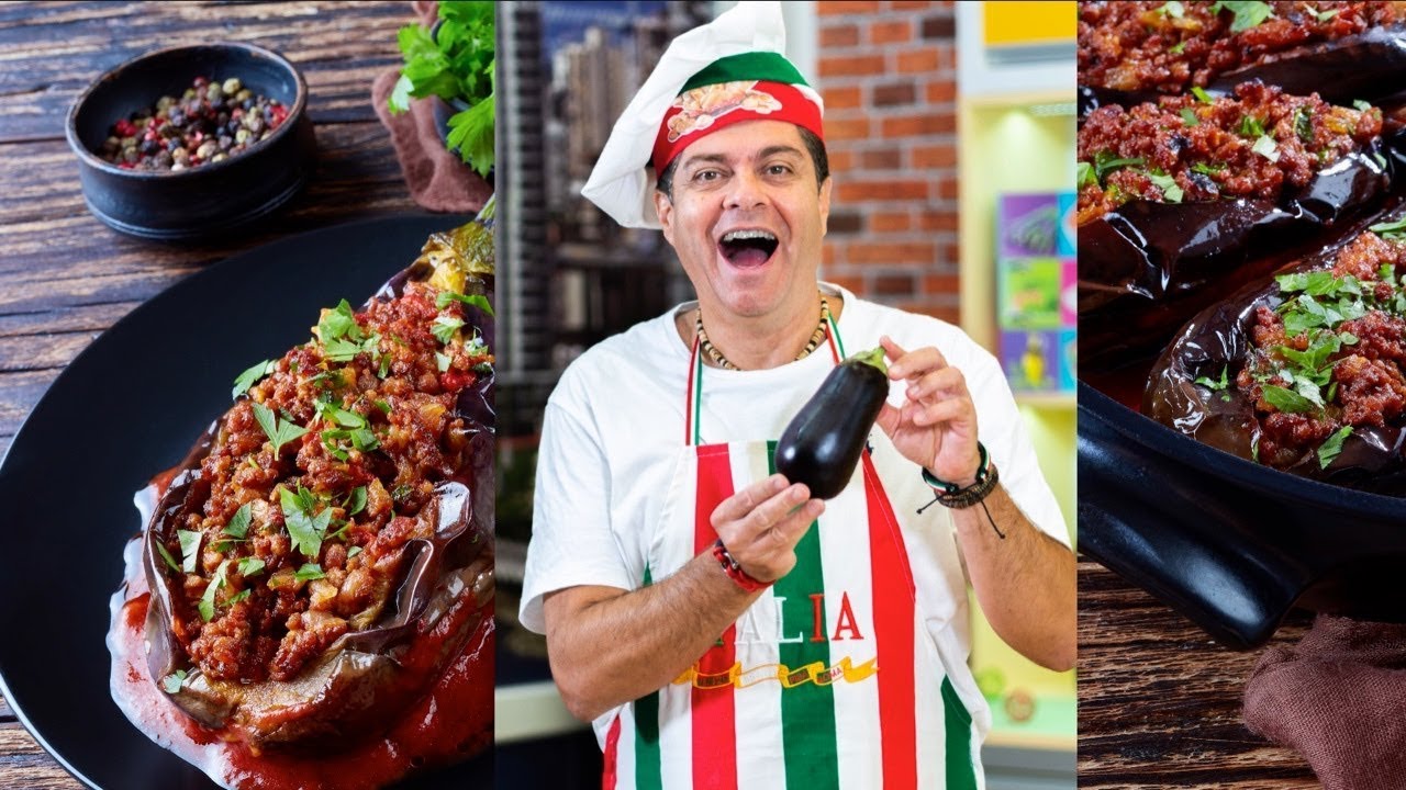 Nejlepši zapečený LILEK plněný kořeněnou masovou směsí recept