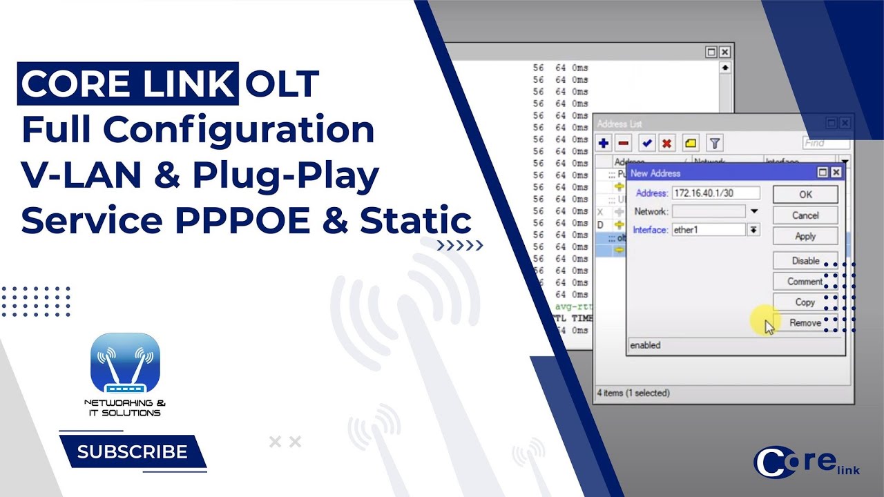 Core Link Olt Plug&Play+Vlan Configuration Full  Configuration services with Mikrotik Router
