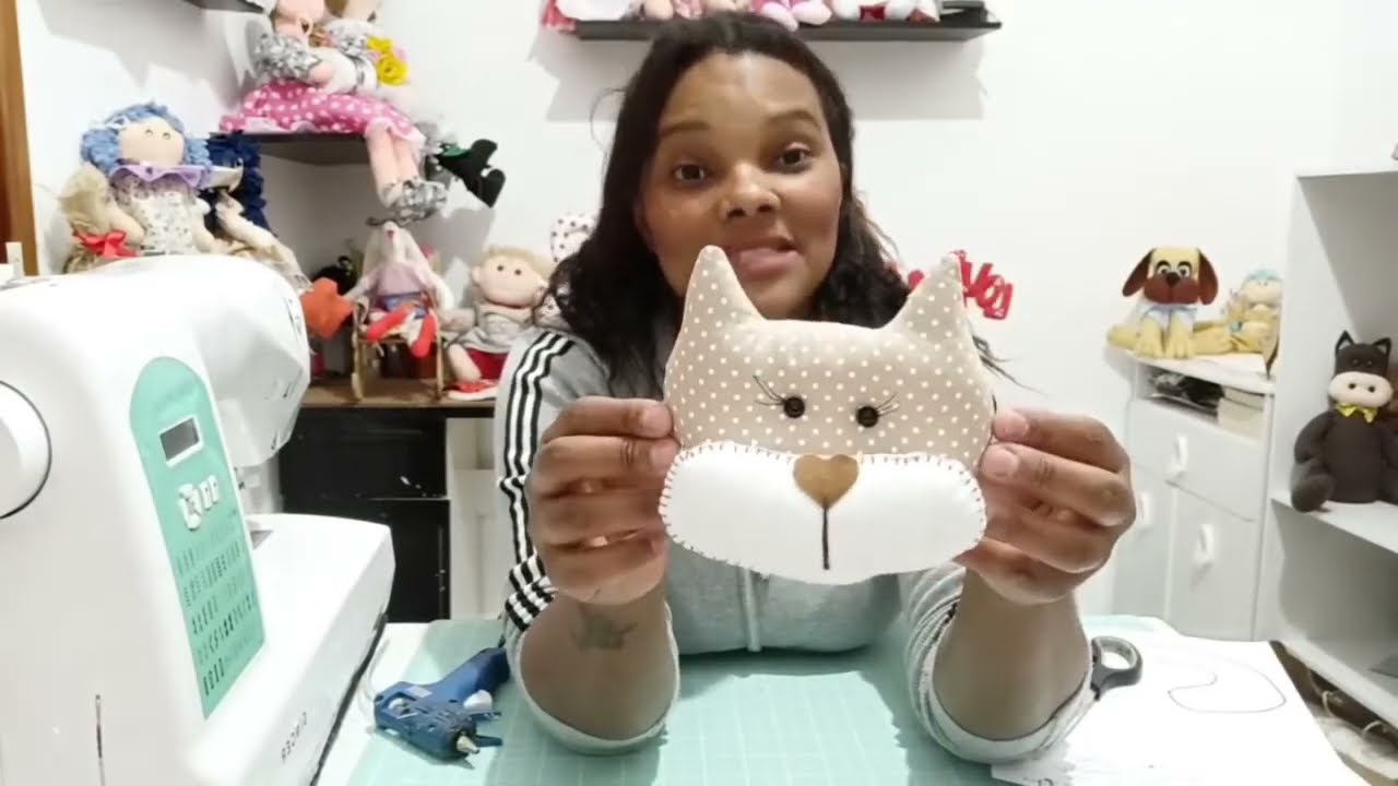 Peso de porta gato Romeu chik ,o mais vendido no ateliê/ 🎁 dia das mães molde grátuito