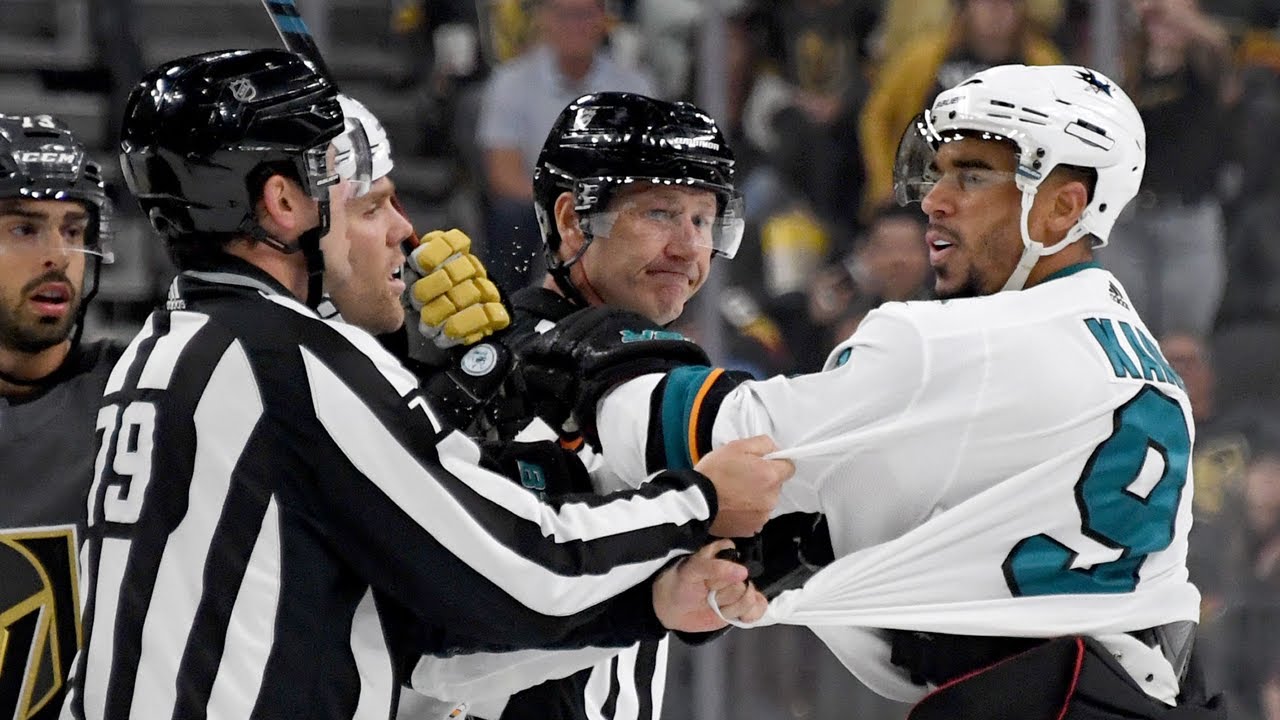 NHL:  Refs Getting Checked/Punched/Shoved Part 2