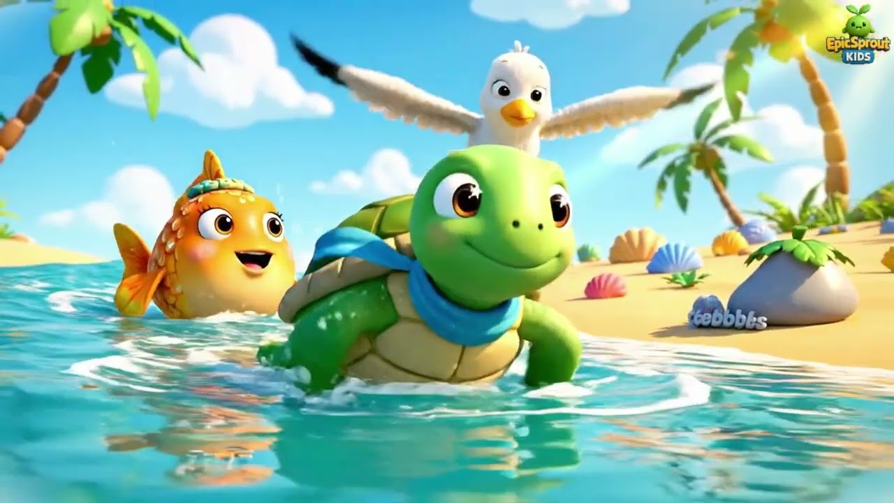 Portuguese | A Longa Viagem da Tartaruga | Turtle’s Long Journey | kids song