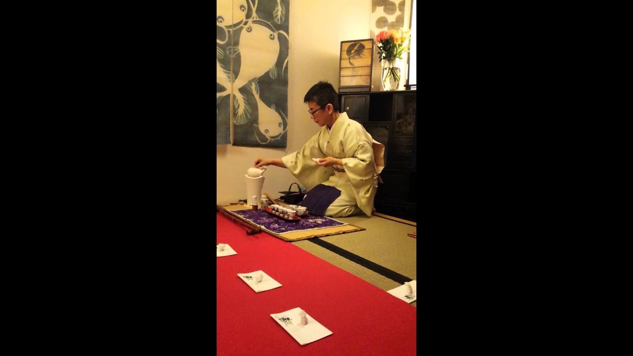 Gyokuro tea ceremony of Japan.