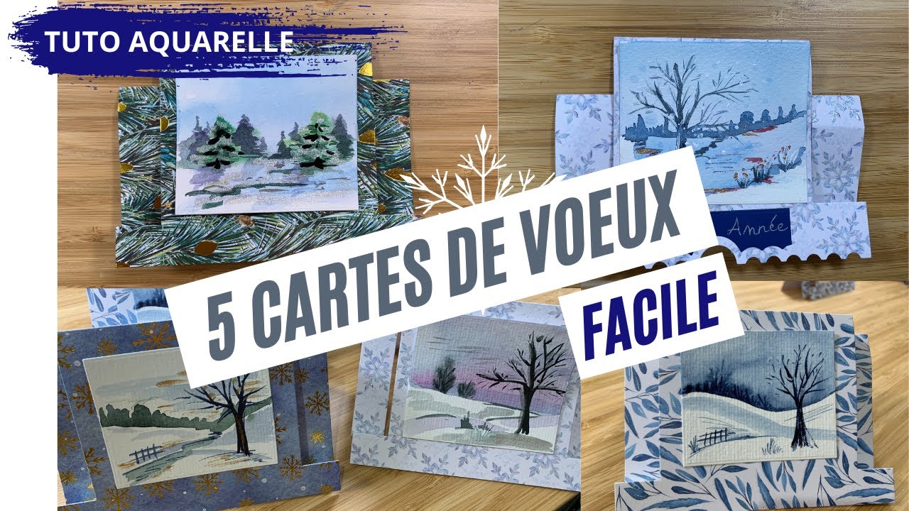 Comment réaliser des cartes de voeux à l'aquarelle ?