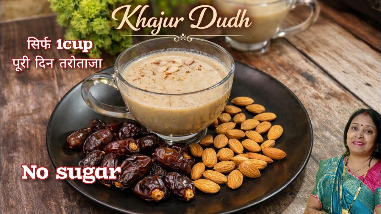 Shivratri Special Khajur Milk Recipe | Vrat Special Healthy Drink | Fast Friendly No Sugar Drink |