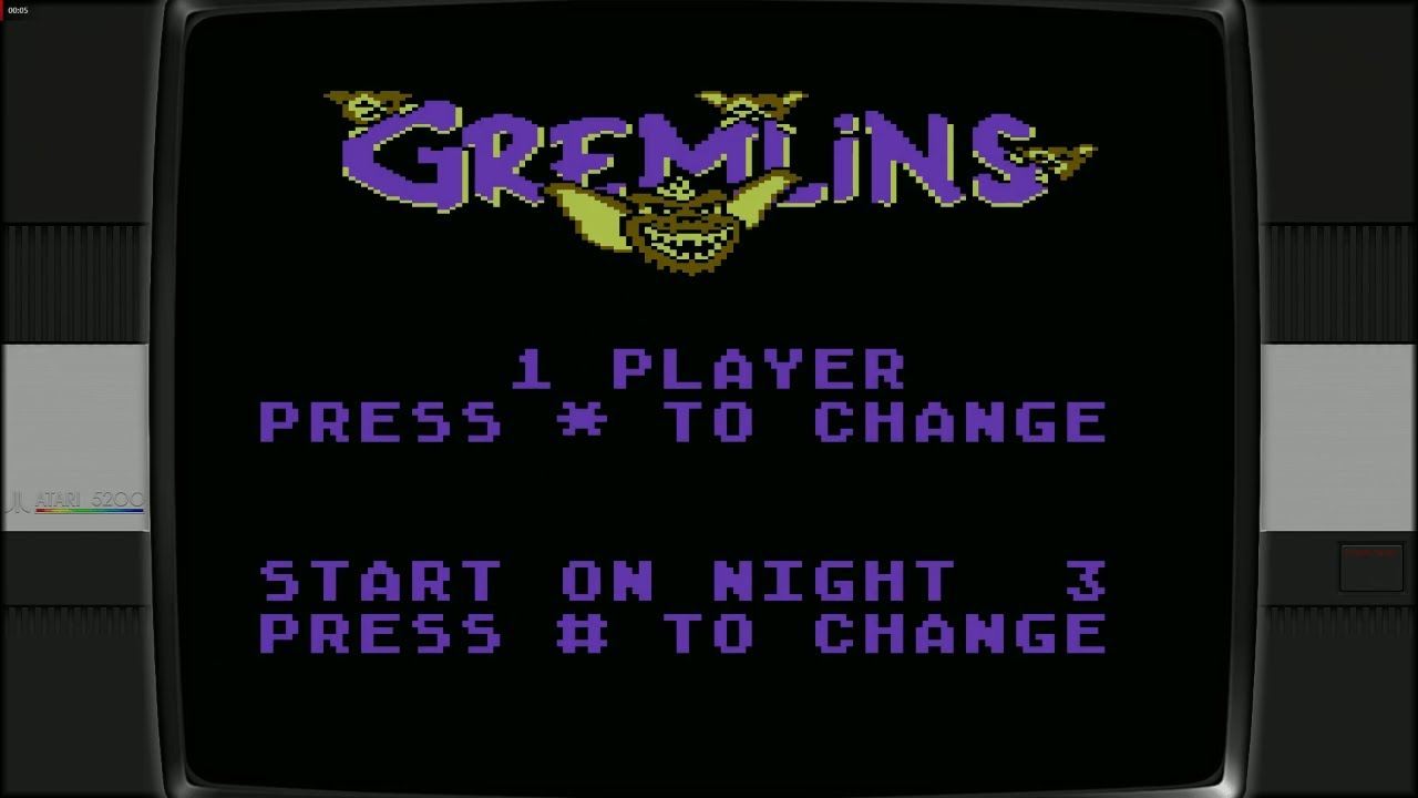 Gremlins [Atari 5200] – The Lost Movie Tie-In Game from 1984
