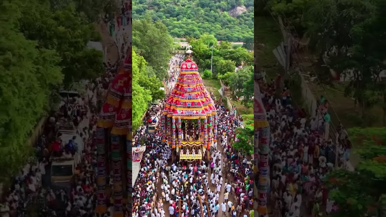 அழகர்கோவில் தேரோட்டம் #madurai #alagarkovil #kallazhagar#therottam #alagar #shortsfeed