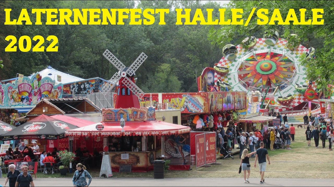 Laternenfest Halle/Saale 2022: Impressionen vom Rummel und der Hochseilshow der Geschwister Weisheit