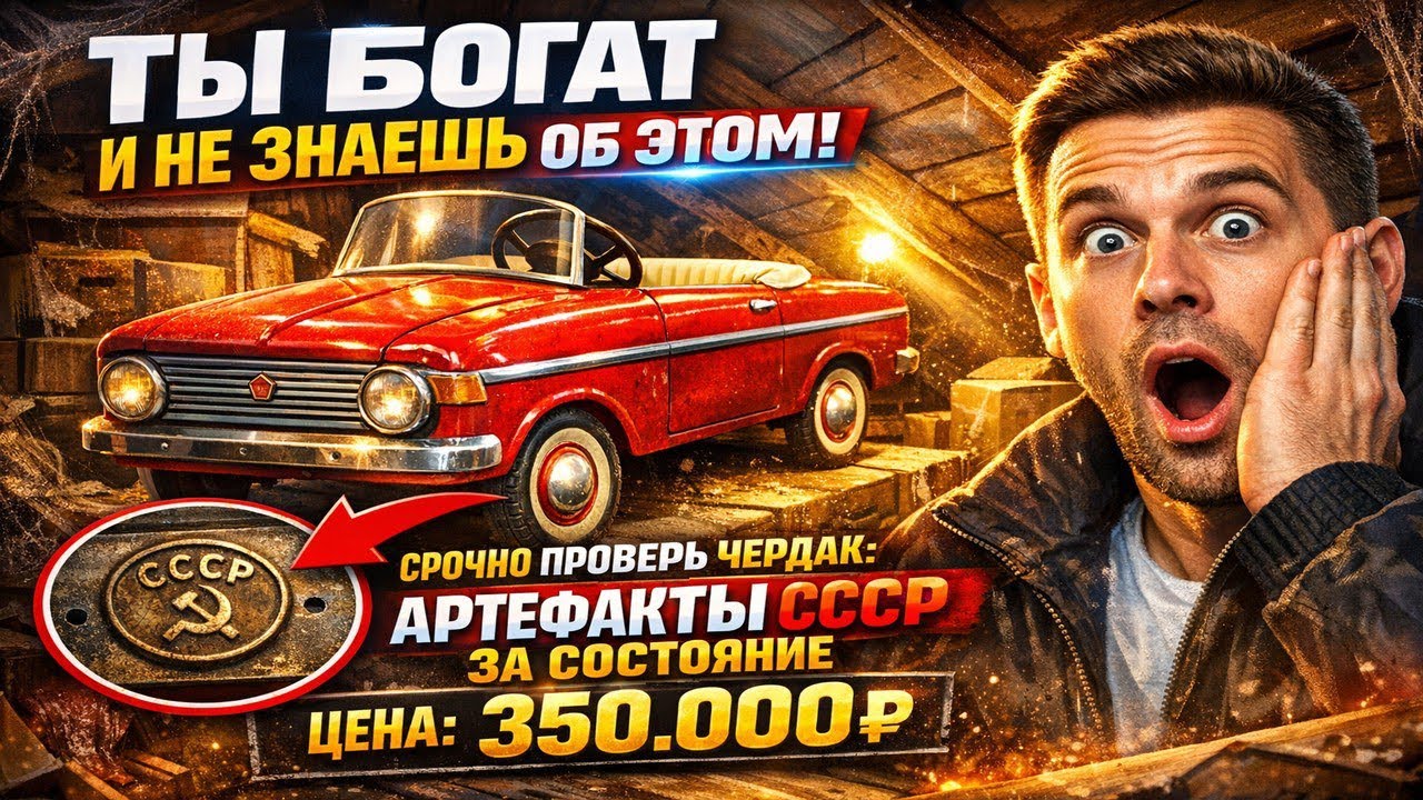 ТЫ БОГАТ И НЕ ЗНАЕШЬ ОБ ЭТОМ! Срочно проверь чердак: Артефакты СССР за состояние