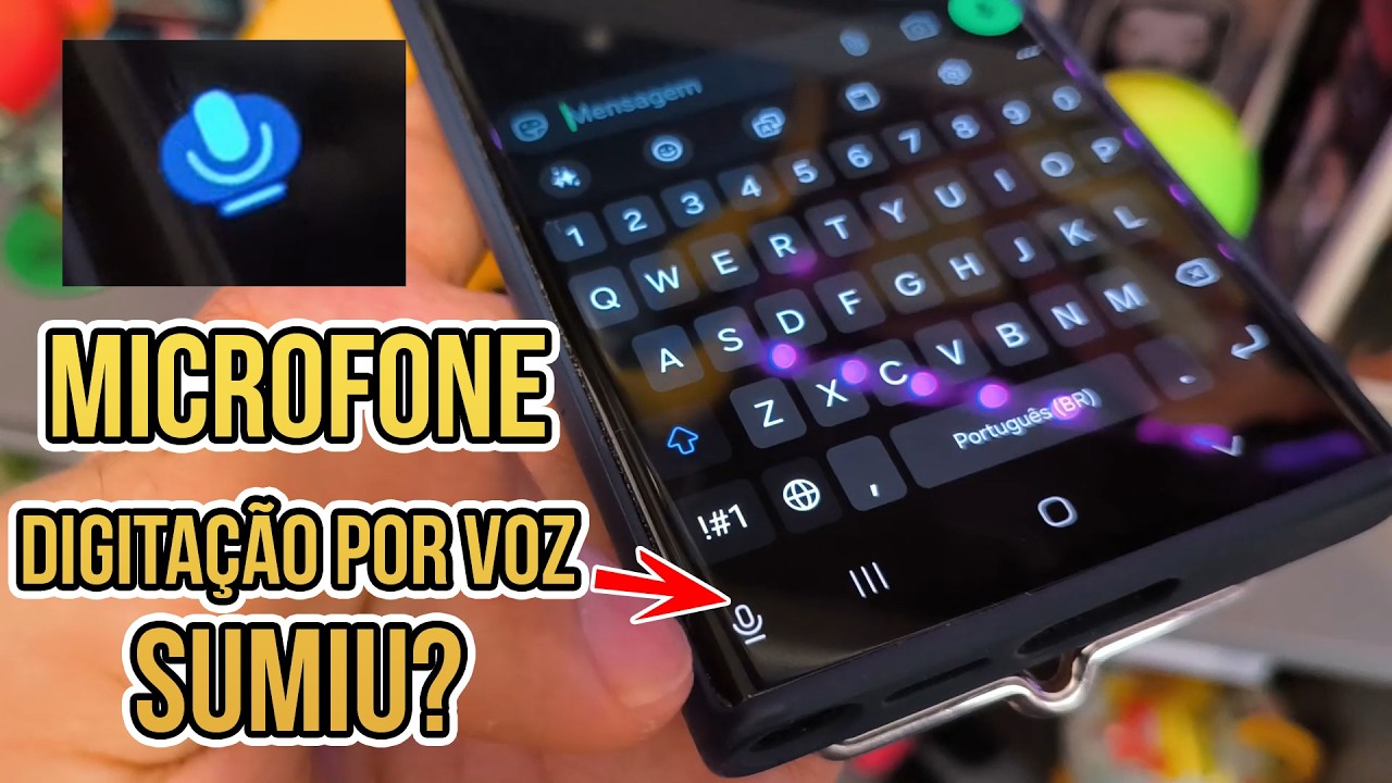 Microfone do teclado que digita por voz sumiu do meu celular ( Microfone do teclado )