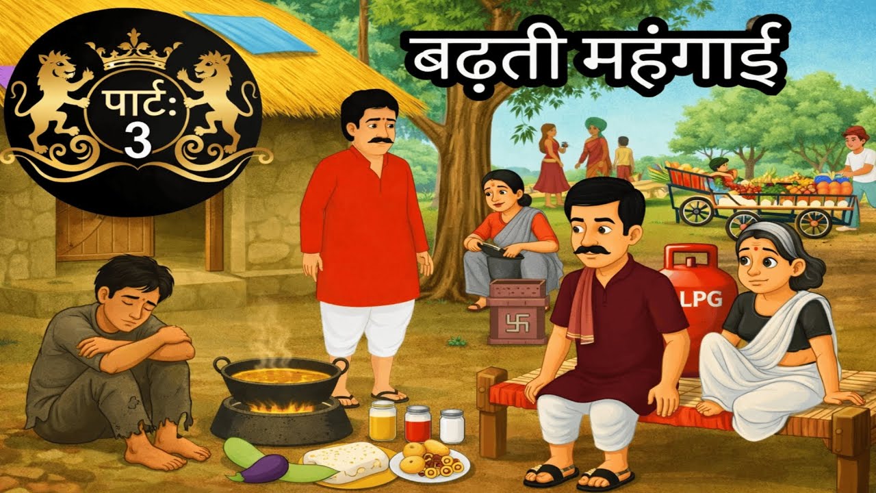 Rising inflation || बढ़ती महंगाई — संघर्ष से सफलता तक || #cartoonvideo #animation || हिंदी कहानी 