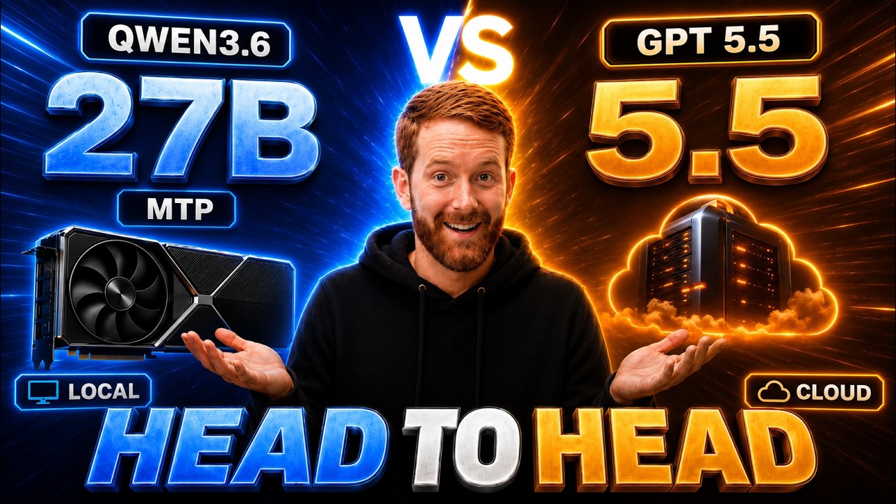 GPT-5.5 против Qwen3.6 27B MTP | Битва локального ИИ против облачного