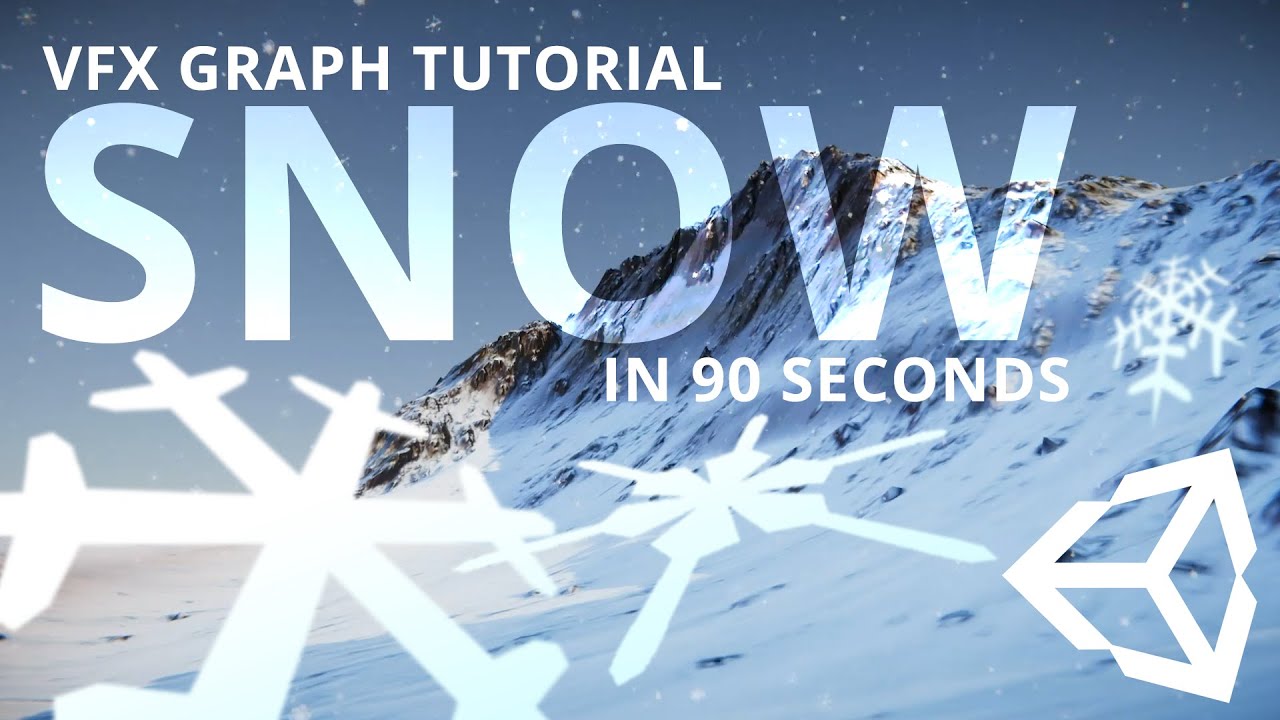 Unity Tutorial - Visual Effect Graph - Snow in 90 seconds