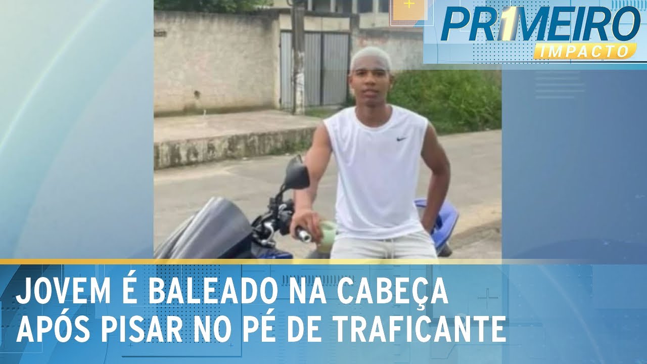 Jovem é baleado na cabeça após pisar no pé de traficante no RJ | Primeiro Impacto (03/01/25)