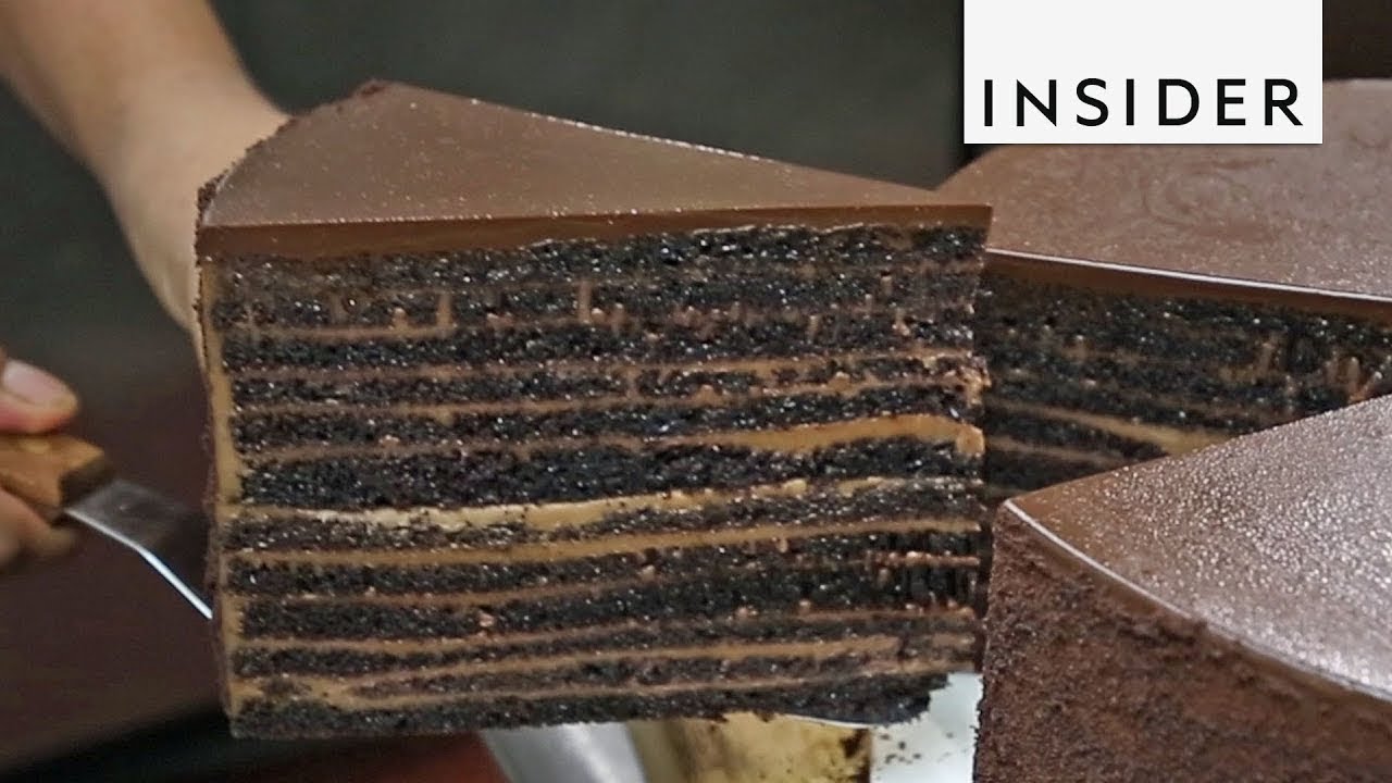 23-Layer Chocolate Cake At Michael Jordan's Restaurant
