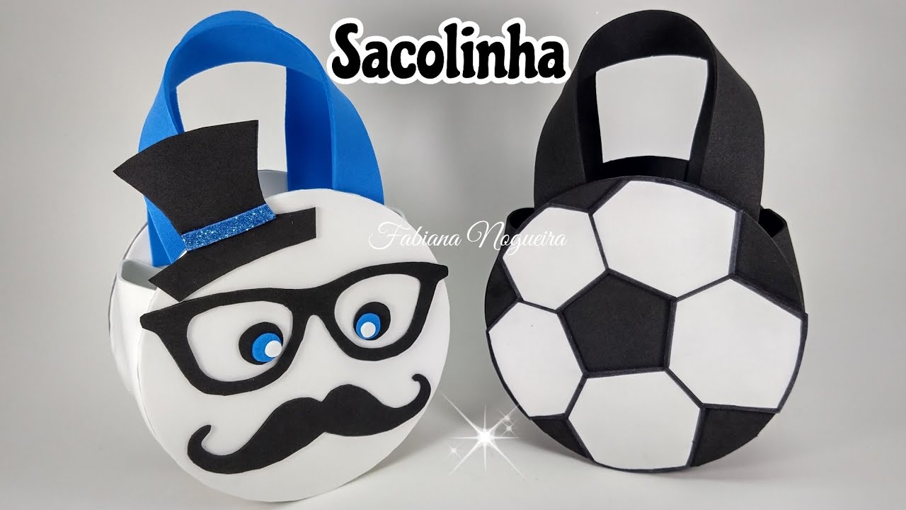 Sacolinha de Cds / Lembrancinha Fácil Dia dos Pais 💙👨‍👧‍👦⚽