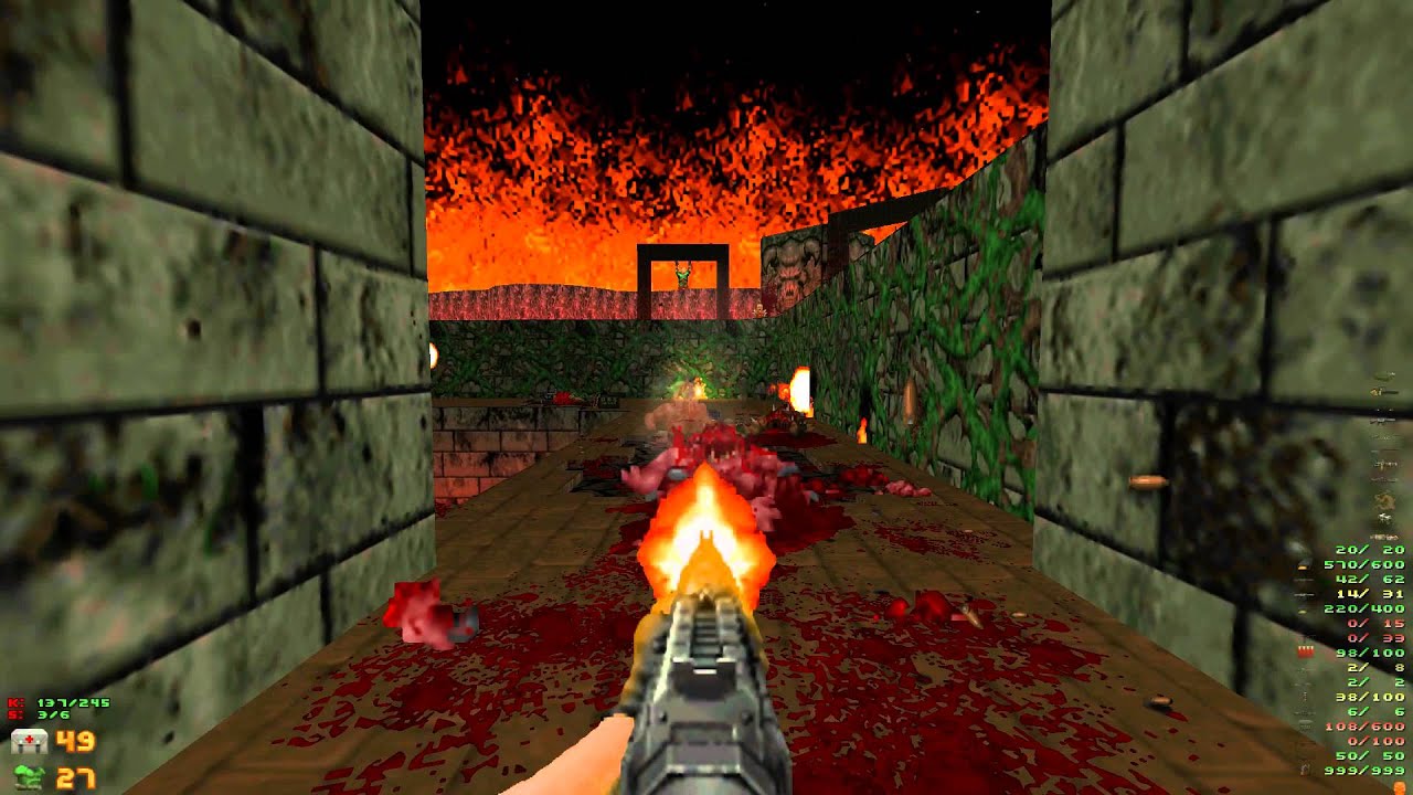 Brutal Doom v20b Hell on Earth Starter Pack - MAP28 Sacrificial Grounds - 1080p 60fps