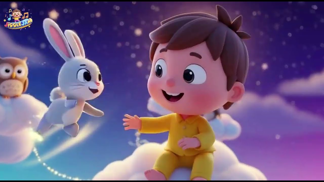 Bedtime Moon & Stars Lullaby Ride for Kids | Soothing Bedtime & Sleep Song, Nursery Rhymes,