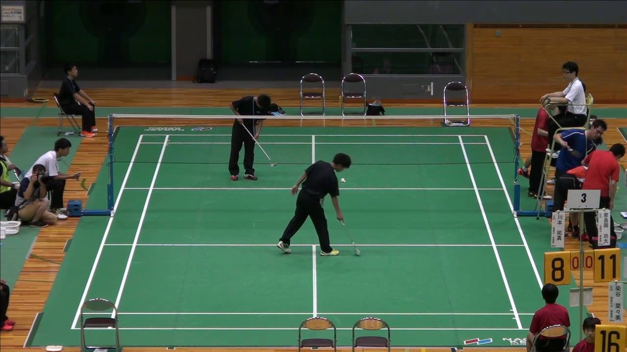奈良岡 功大（青森市立浪岡中）vs 川本 拓真（広島市立亀崎中）男子シングルス決勝 全中バド2016