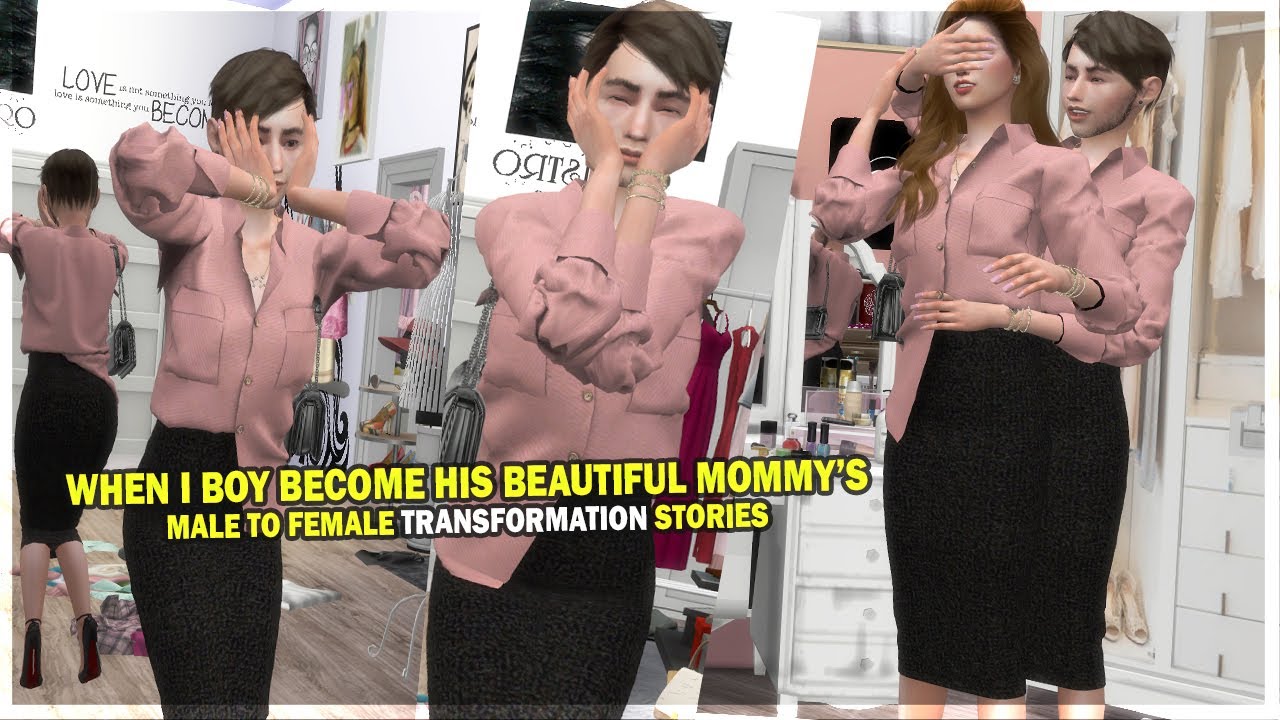 Who I Turned Into A Beautiful Mommy's | Boy to Girl Transformation Stories |  (Sims 4)