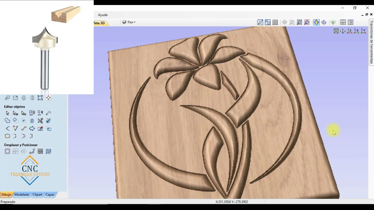 Herramientas de Forma en el Router CNC - Añadiendo Round Over Bit a Vectric Aspire