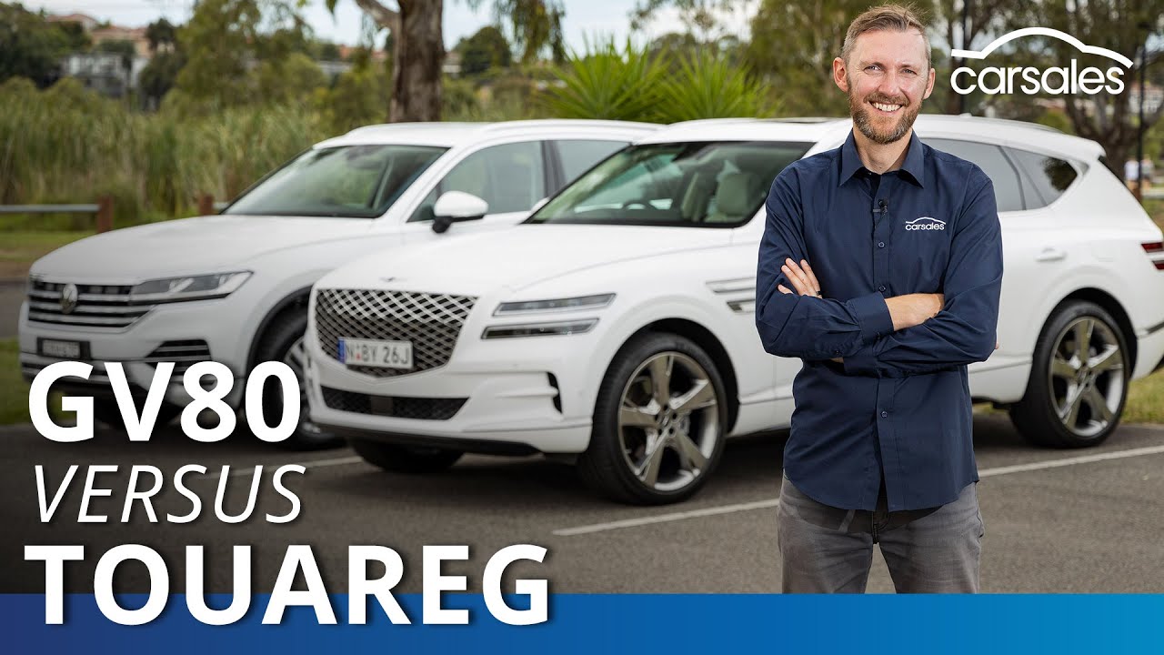 Genesis GV80 v Volkswagen Touareg 2021 Comparison Test @carsales.com.au