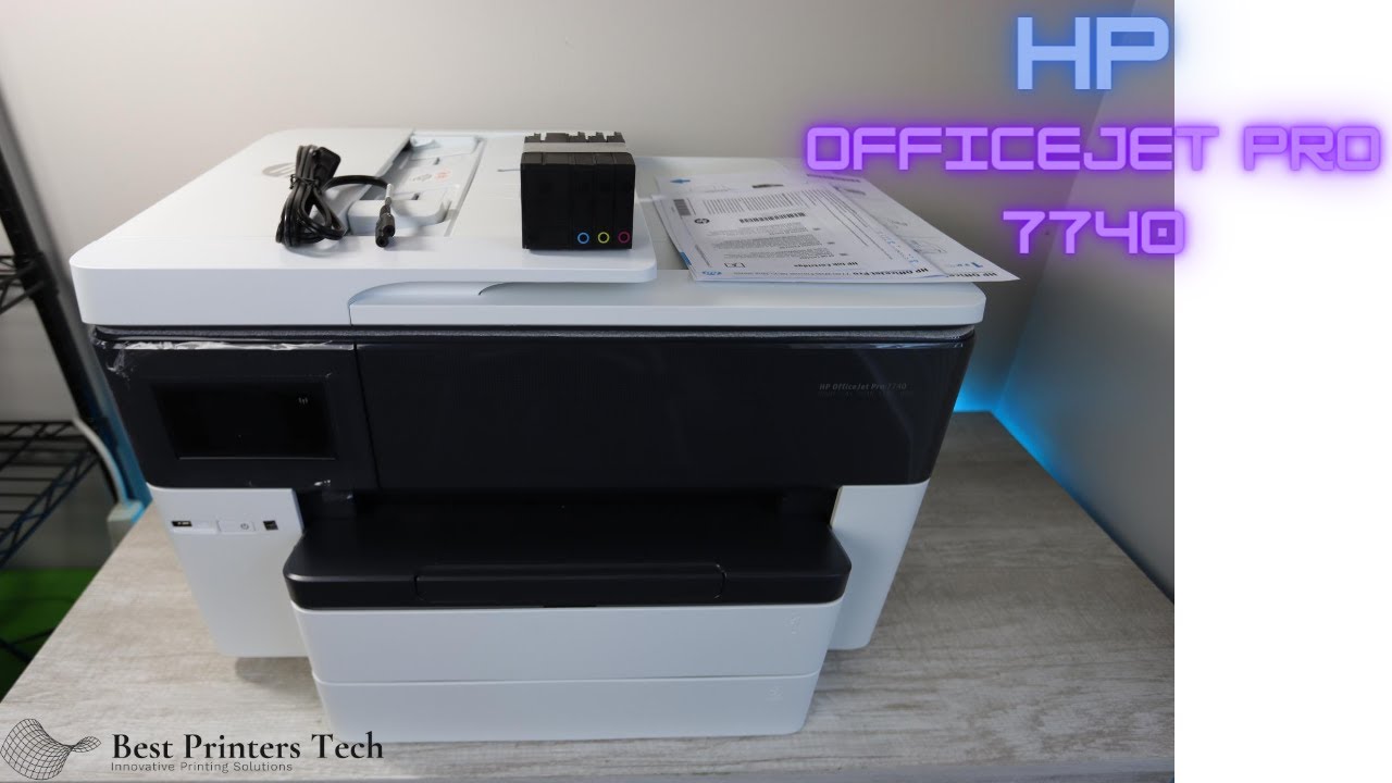 Распаковка, настройка и обзор HP Officejet Pro 7740