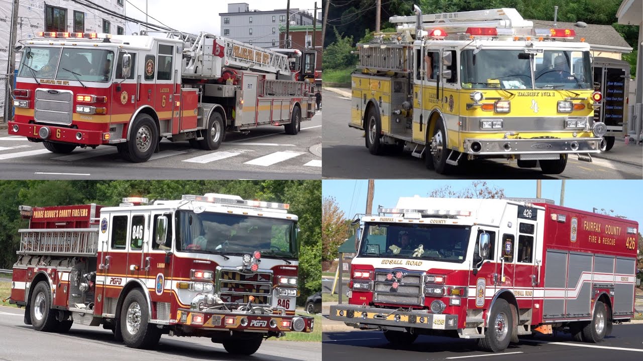 Pierce Fire Trucks Responding Compilation 2