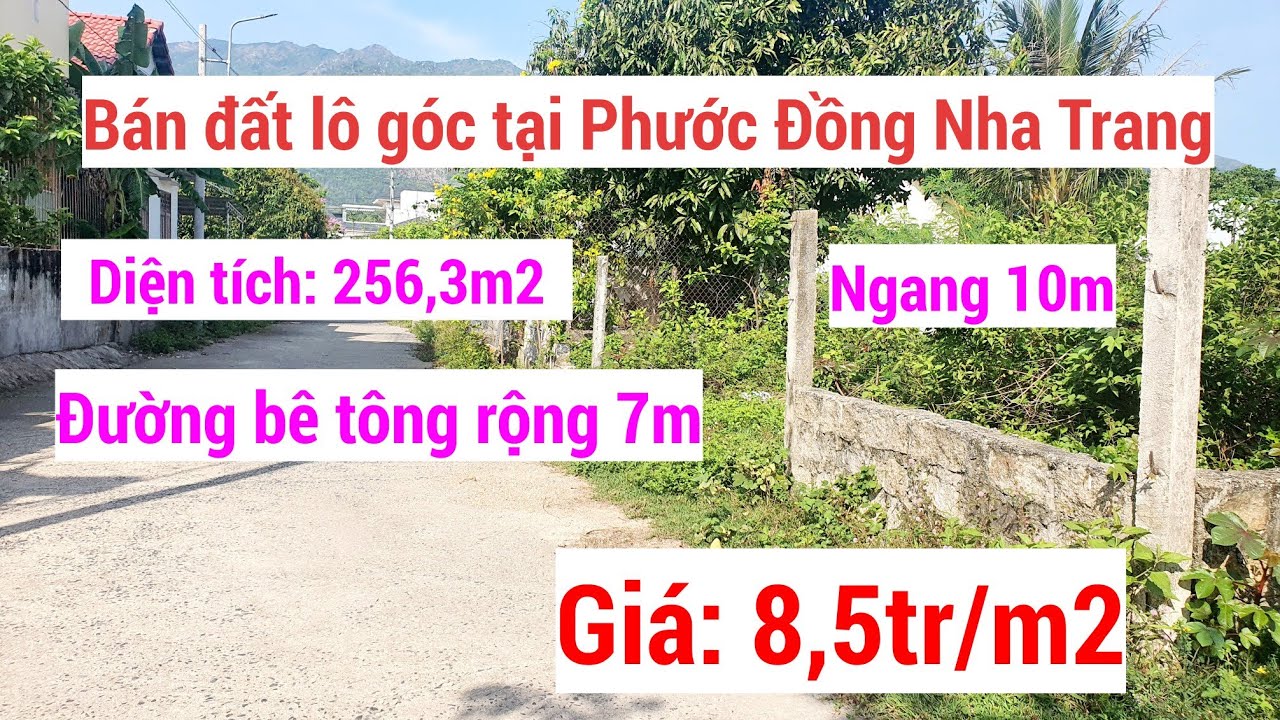 Bán đất lô góc tại Phước Đồng Nha Trang, gần biển, gần đường lớn| 0339091893