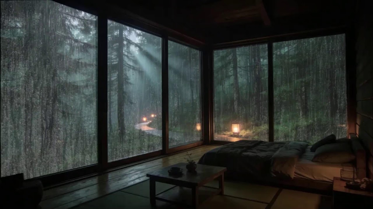 Rain Sounds in Forest for Sleeping 🌧 | Deep Tranquil Night for Restful Sleep & Stress Relief