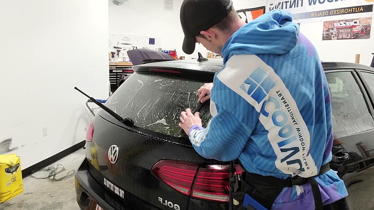 Tinting a VW Golf rear window